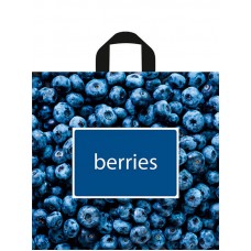 Пакет с петлевой ручкой ПВД 42*44 70мкм рисунок в ассортименте, упаковка 50шт 