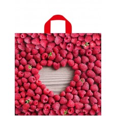 Пакет с петлевой ручкой ПВД 42*44 70мкм рисунок в ассортименте, упаковка 50шт 