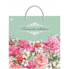 Пакет с пластмассовой ручкой 36*37 90мкм рисунок в ассортименте, упаковка 10шт 