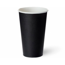 Стакан бумажный 350 мл красный, черный, с рисунком, упаковка 50 шт