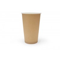 Стакан бумажный 165 мл черный, крафт, упаковка 60 шт